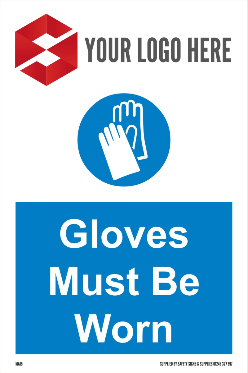 200MM X 300MM Gloves Must Be Worn Safety Signs UK Ltd